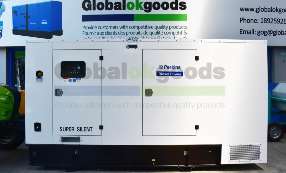 UK.PERKINS POWER:300KVA SUPER SILENT Diesel Generator，UK.DSE7320 Control System, Large bottom fuel tank, 100% Original Perkins High Configuration