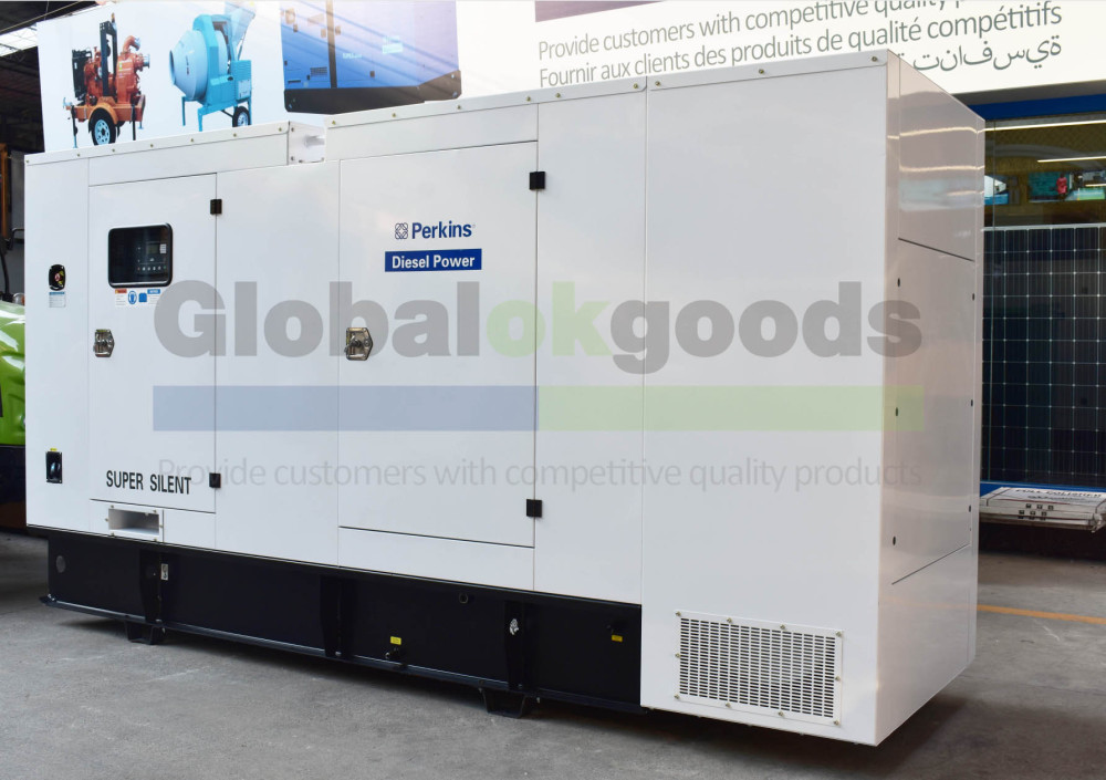 UK.PERKINS POWER:300KVA SUPER SILENT Diesel Generator，UK.DSE7320 Control System, Large bottom fuel tank, 100% Original Perkins High Configuration
