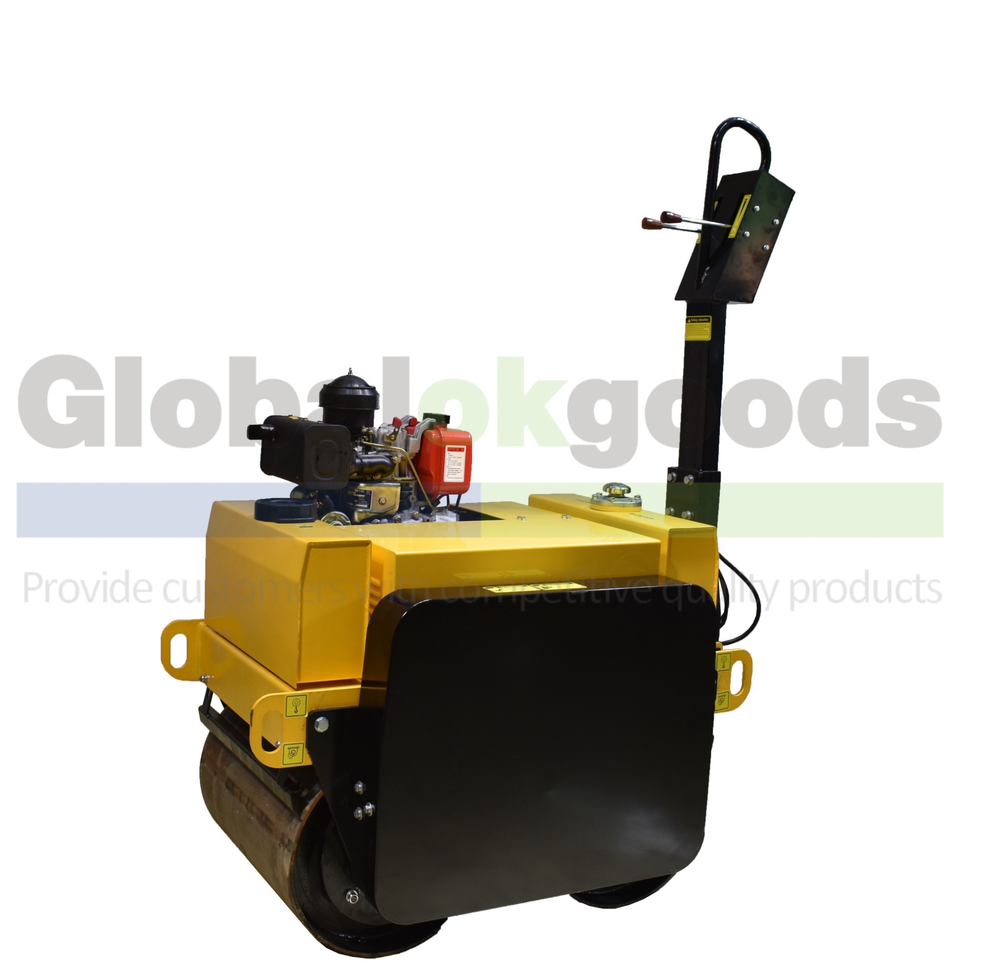High-quality Double drum Diesel Road Roller, with Japan Yanmar technology Air-cooled Engine, Walking back and forth, Lengthened operating arm, Easy to