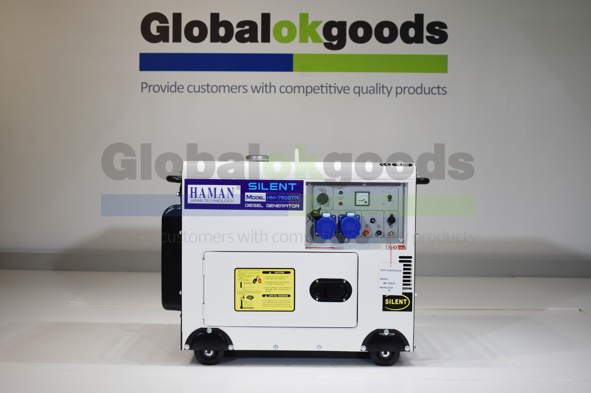 Japan HAMAN Power: 7KVA SILENT Diesel Generator, Japan Yanmar technology, Long-lasting and durable, Small and low fuel consumption, Moveable and Porta
