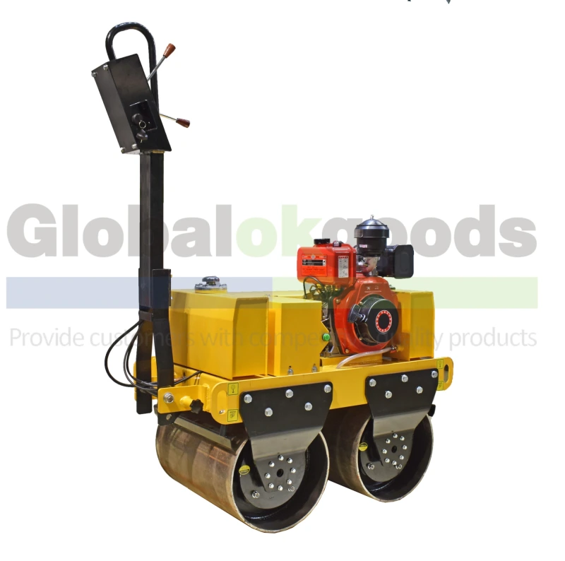 High-quality Double drum Diesel Road Roller, with Japan Yanmar technology Air-cooled Engine, Walking back and forth, Lengthened operating arm, Easy to