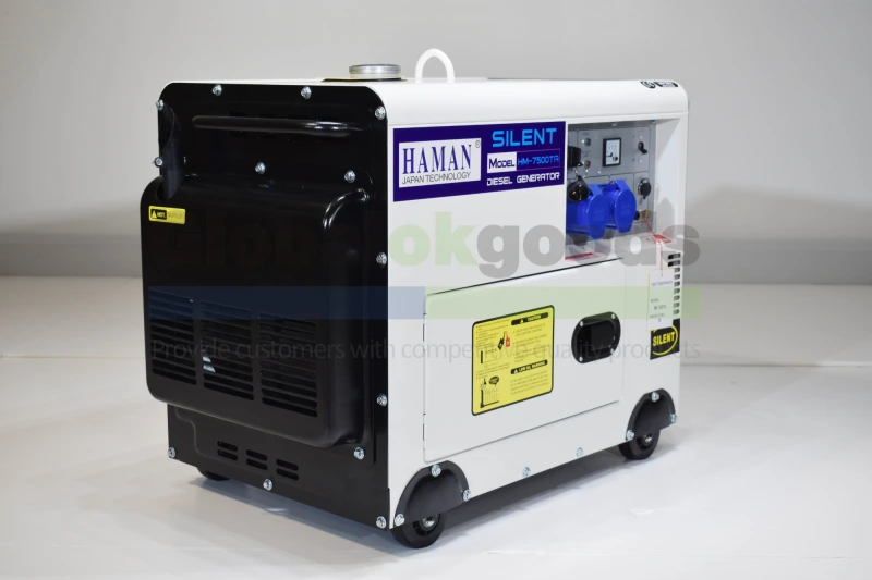 Japan HAMAN Power: 7KVA SILENT Diesel Generator, Japan Yanmar technology, Long-lasting and durable, Small and low fuel consumption, Moveable and Porta