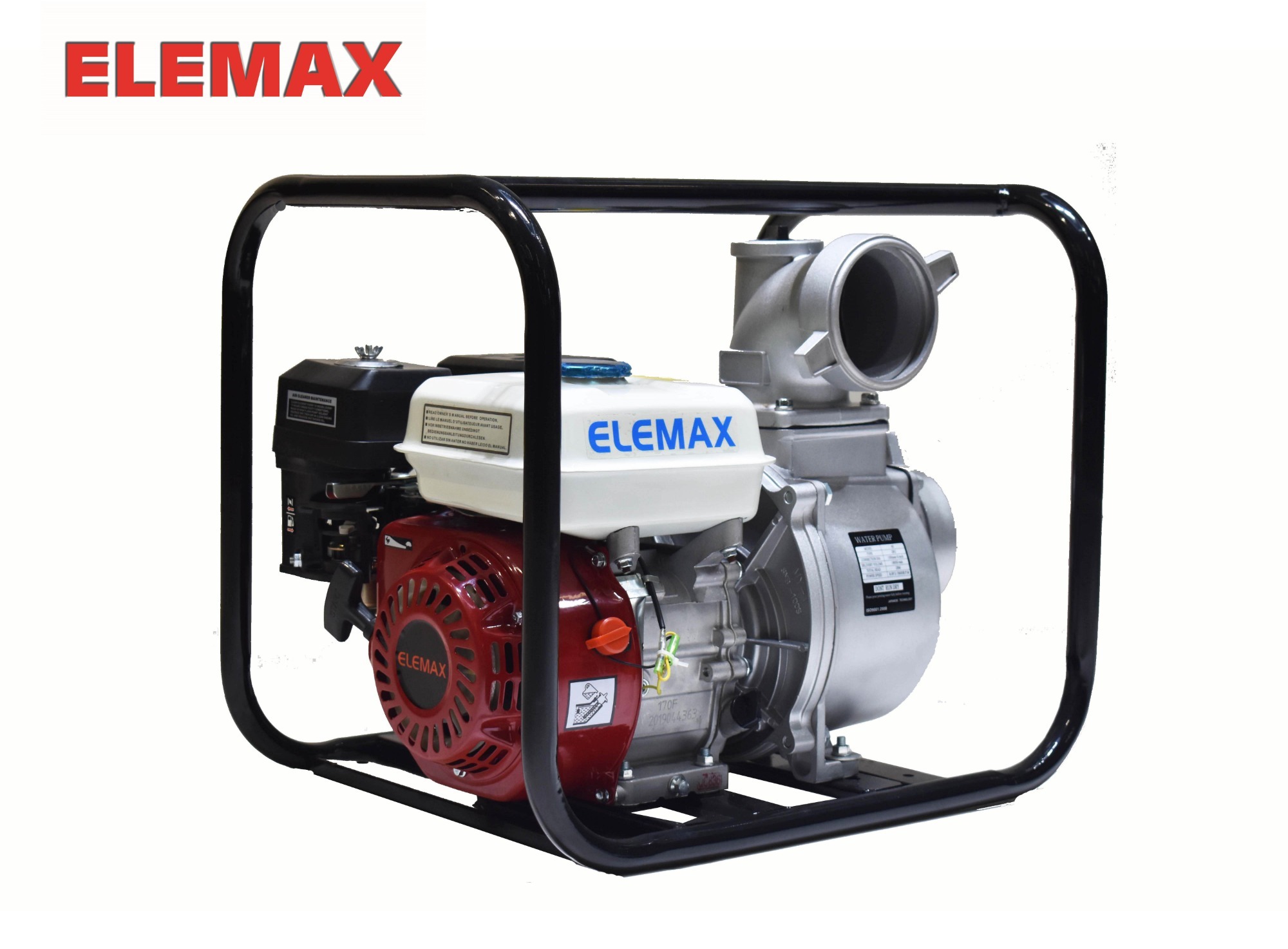 Japan ELEMAX 8HP High-quality Gasoline Water pump, Inlet/Outlet: 4 inch(100mm), Suction head: 28m, Heavy-duty pump head for ELEMAX, Durable