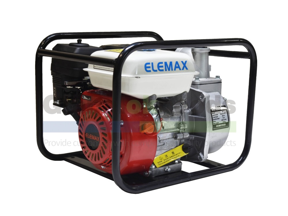 Japan ELEMAX High-quality Gasoline Water pump, Inlet/Outlet: 2 inch(50mm), POWER: 5.5HP, Suction head: 28m, Heavy-duty pump head for ELEMAX, Durable