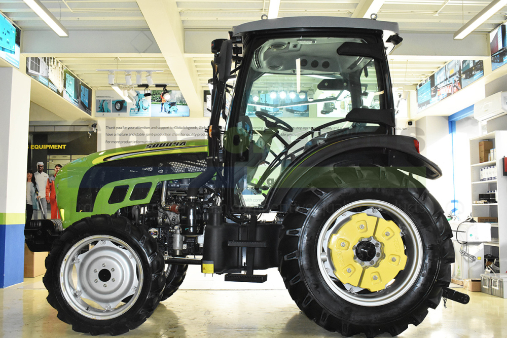 80HP 4x4(Four wheels driving) High configuration Luxury Diesel Tractor, A/C Cabinet with music, USB and radio