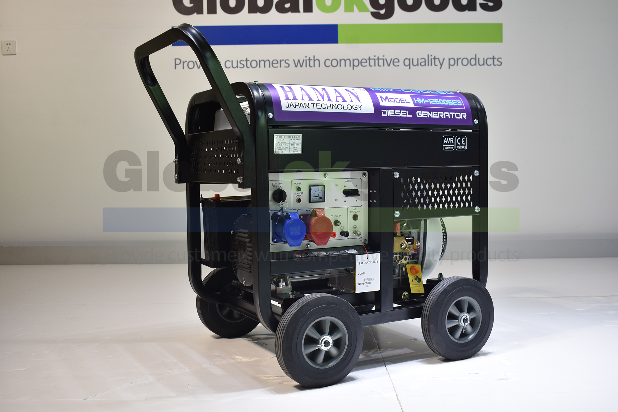 Japan HAMAN ディーゼル発電機POWER:10KVA Open-type Diesel Generator，Air-cooled