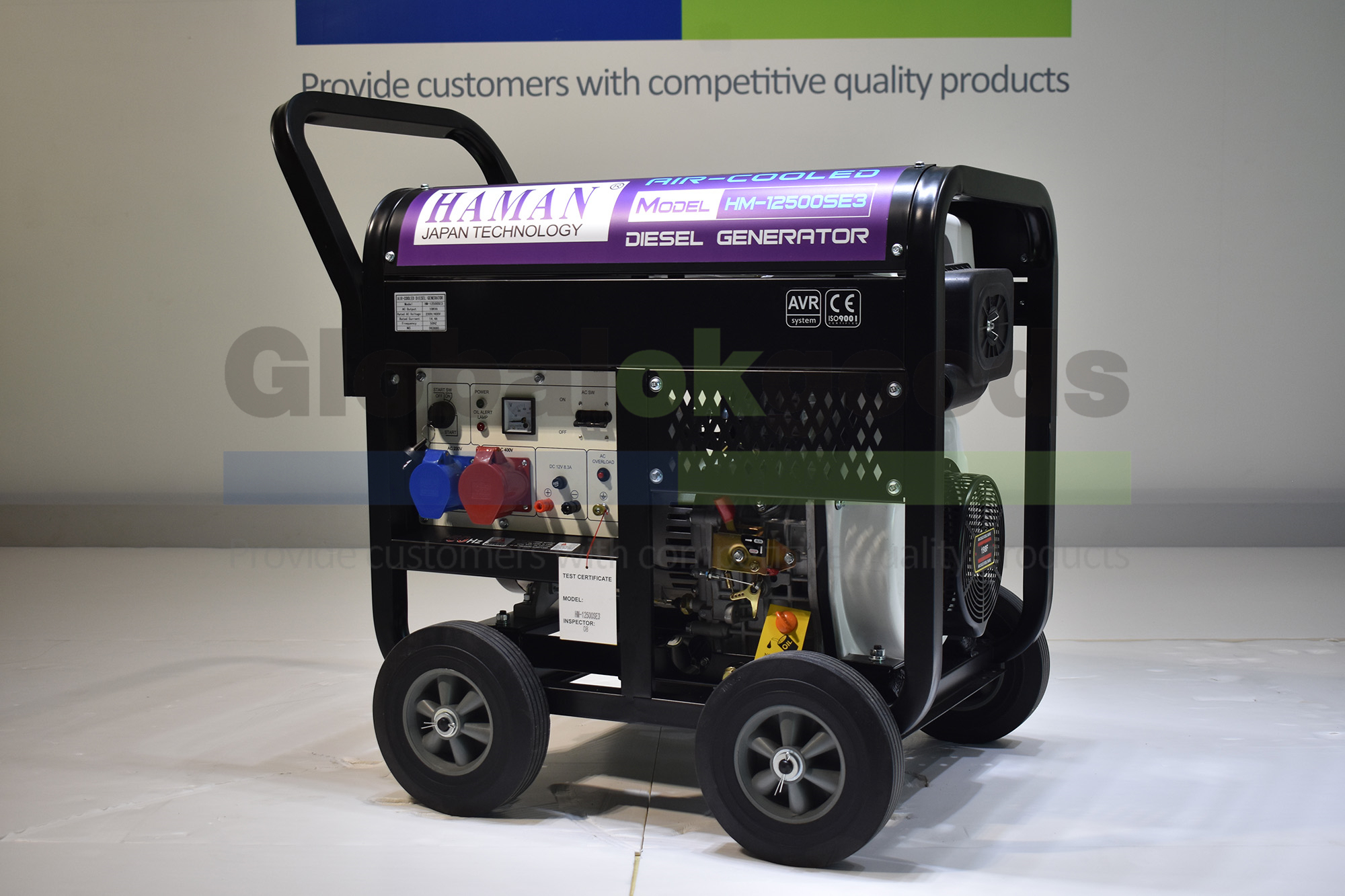 Japan HAMAN ディーゼル発電機POWER:10KVA Open-type Diesel Generator，Air-cooled