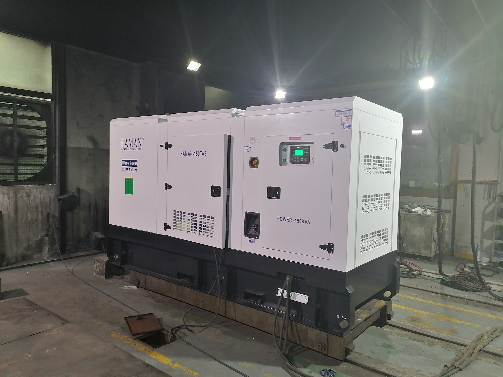 POWER:150KVA Japan HAMAN ディーゼル発電機SUPER SILENT Diesel Generator