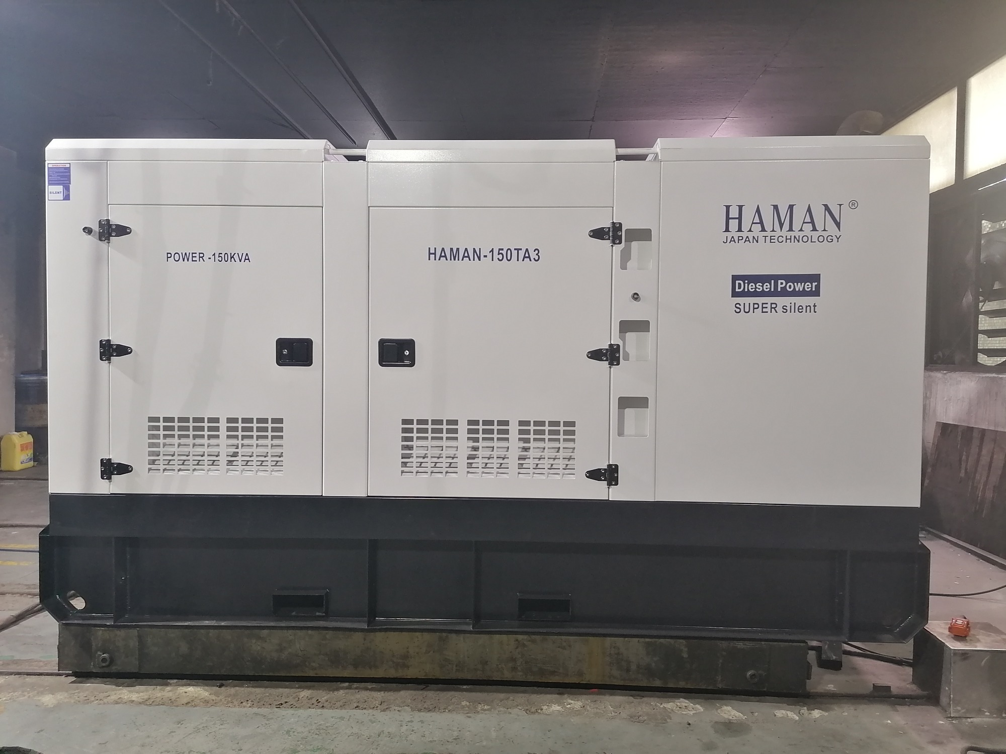 POWER:150KVA Japan HAMAN ディーゼル発電機SUPER SILENT Diesel Generator