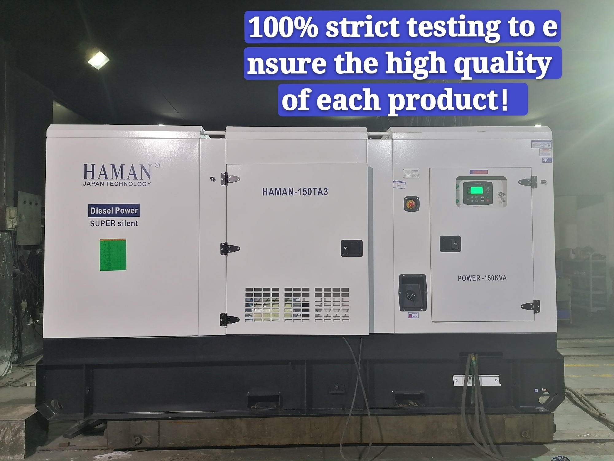 POWER:150KVA Japan HAMAN ディーゼル発電機SUPER SILENT Diesel Generator