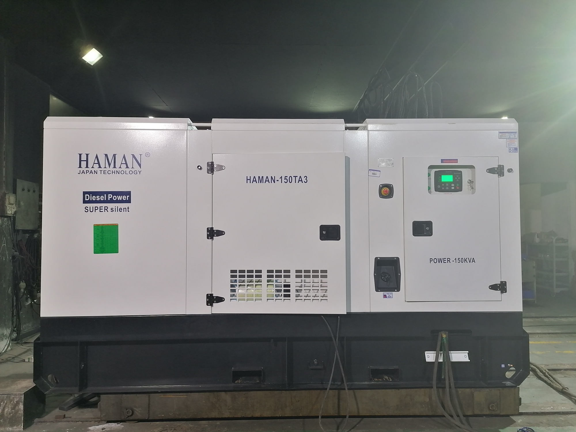 POWER:150KVA Japan HAMAN ディーゼル発電機SUPER SILENT Diesel Generator