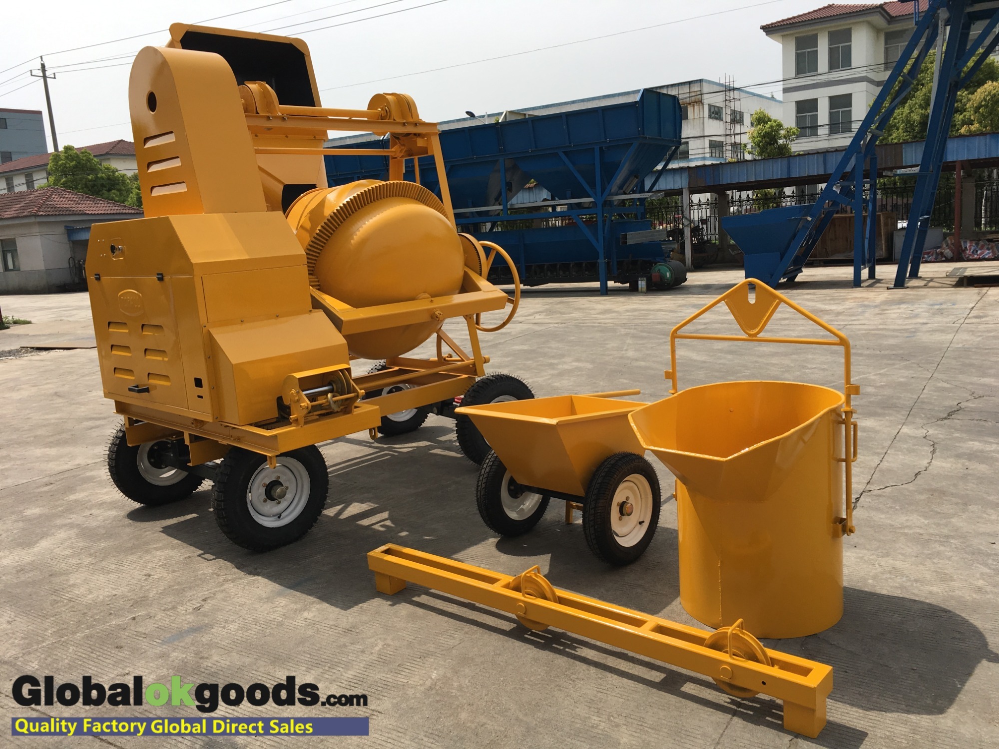 500L Diesel concrete mixer with lifting height of 25M