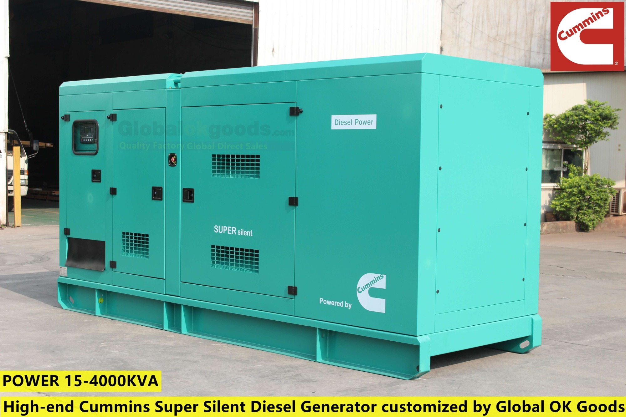POWER:440KVA CUMMINS Diesel Generator, UK.DSE7320 intelligent control system