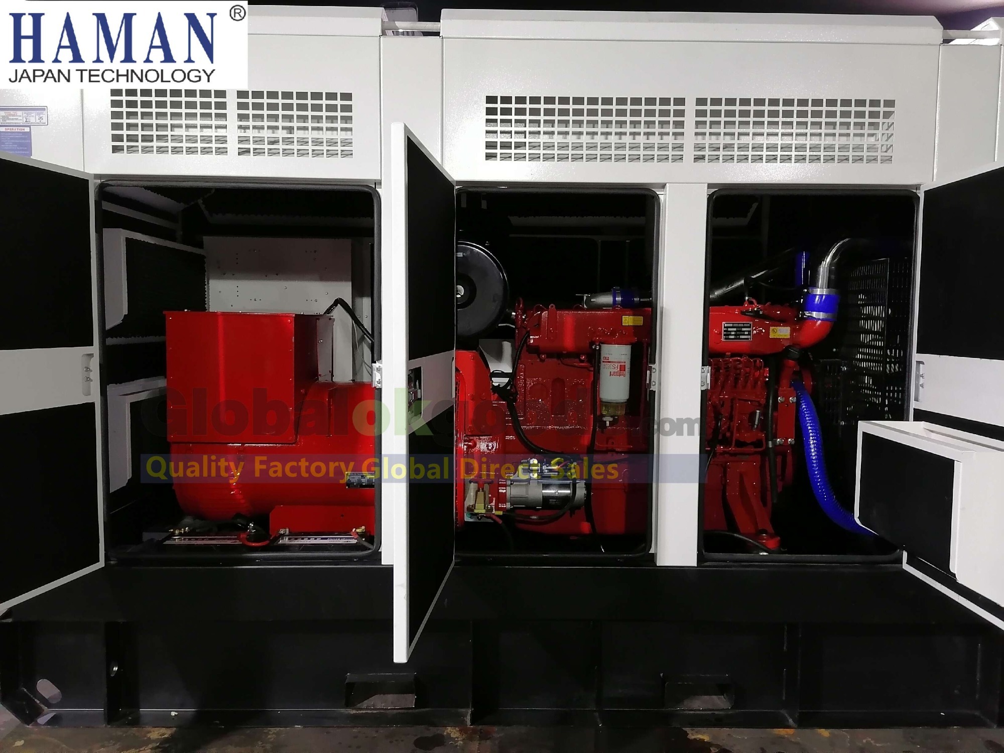 POWER:250KVA Japan HAMAN ディーゼル発電機SUPER SILENT Diesel Generator Intelligent control system