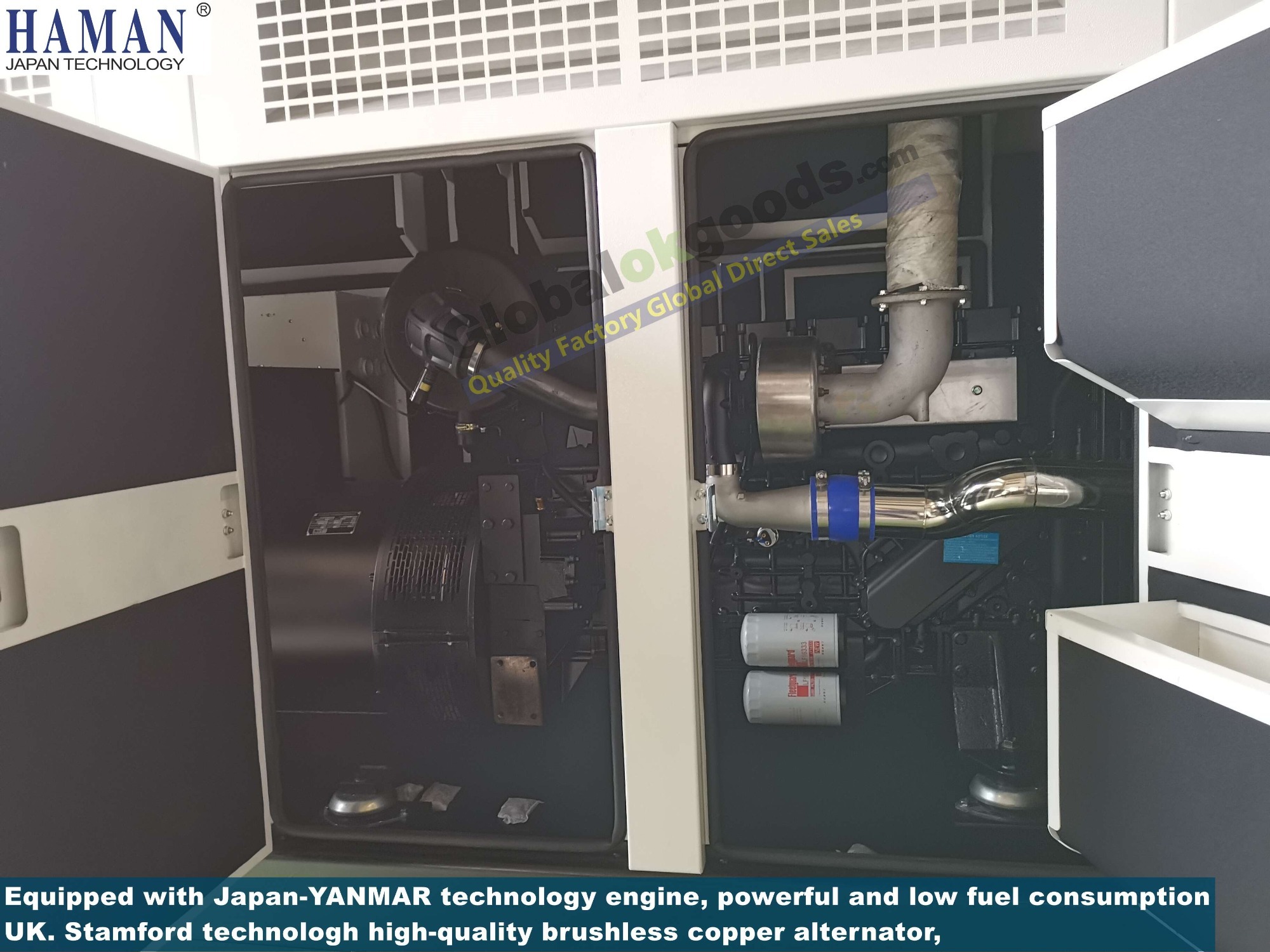 POWER:500KVA Japan HAMANディーゼル発電機 SUPER SILENT Diesel Generator
