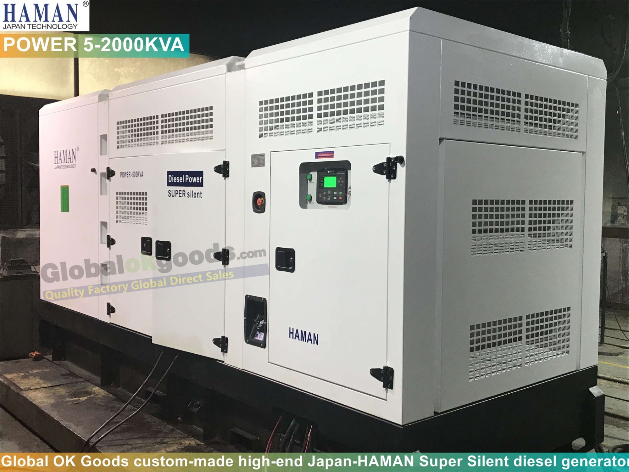 POWER:400KVA Japan HAMANディーゼル発電機 Diesel Generator Intelligent control system