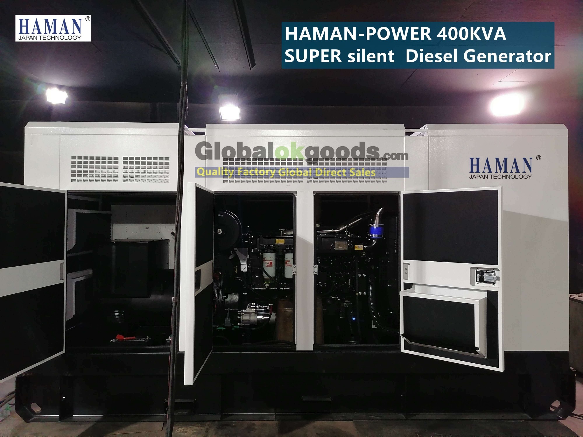 POWER:400KVA Japan HAMANディーゼル発電機 SUPER SILENT Diesel Generator Intelligent control system