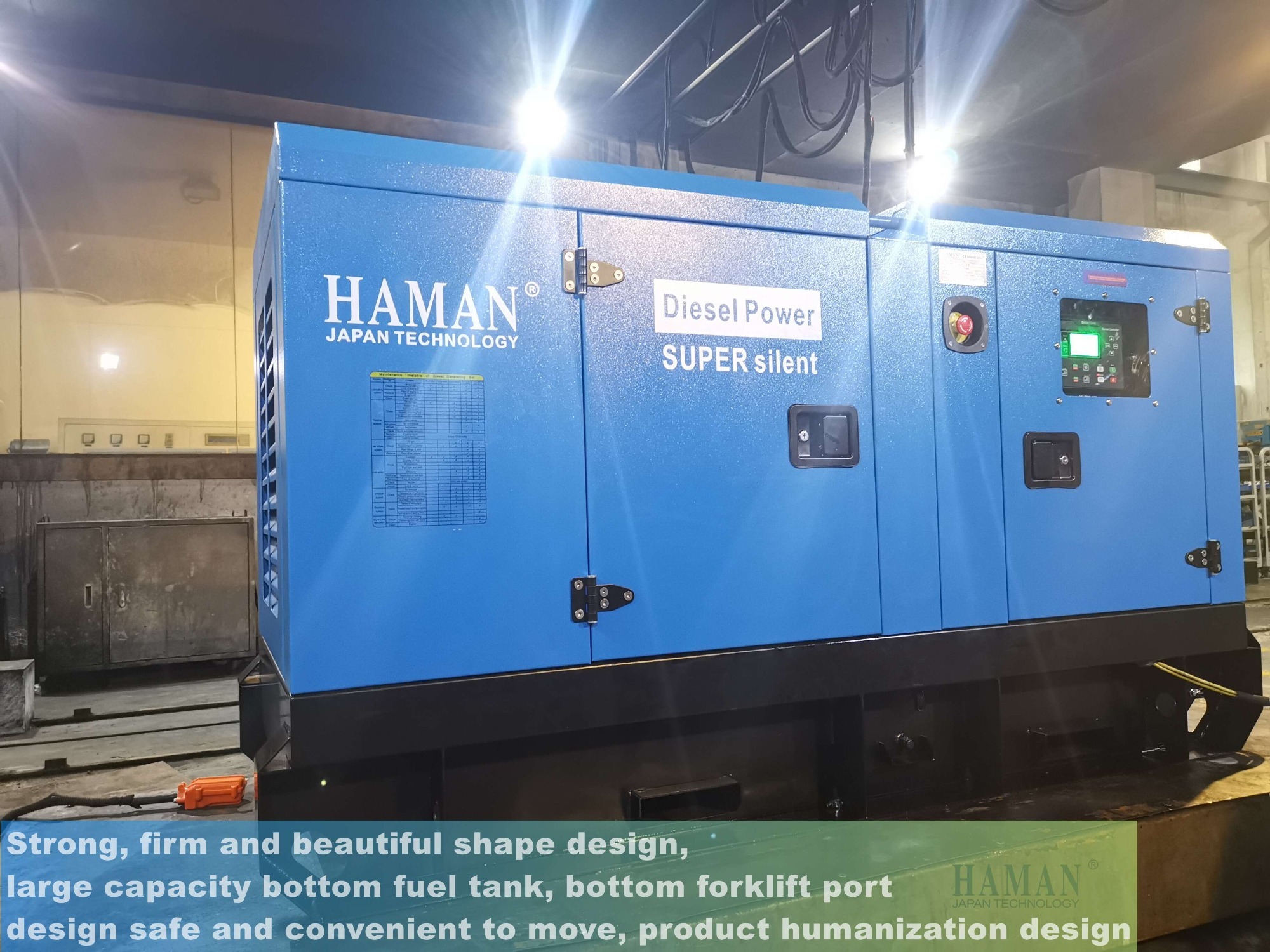 POWER:15KVA Japan HAMAN ディーゼル発電機SUPER SILENT Diesel Generator