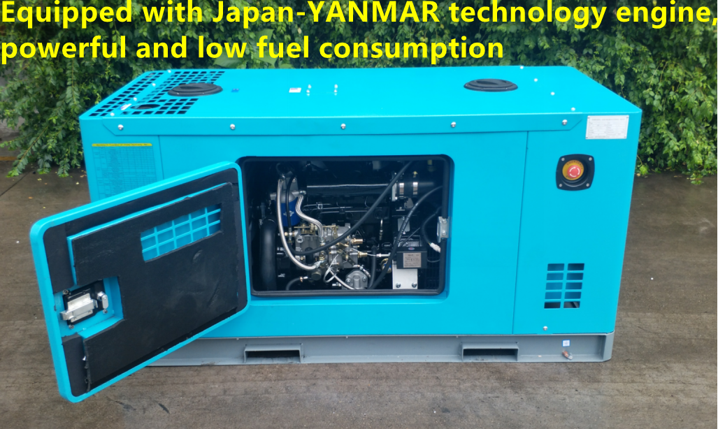POWER:12.5KVA Japan HAMAN ディーゼル発電機SUPER SILENT Diesel Generator(3 cylinder diesel engine)
