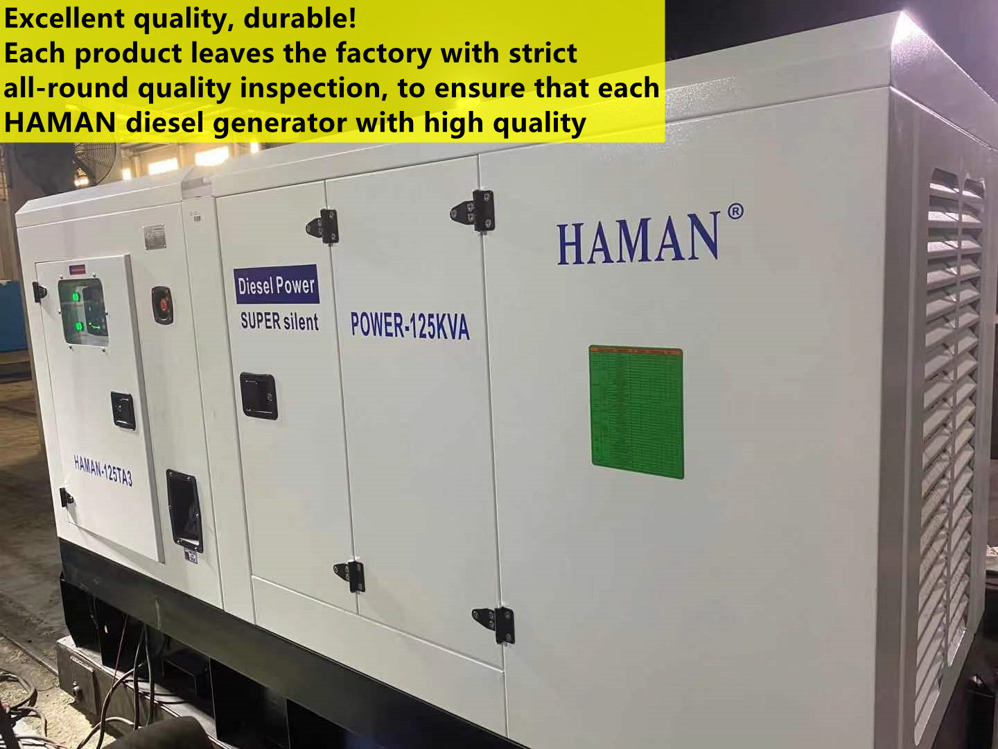 POWER:125KVA Japan HAMAN ディーゼル発電機SUPER SILENT Diesel Generator