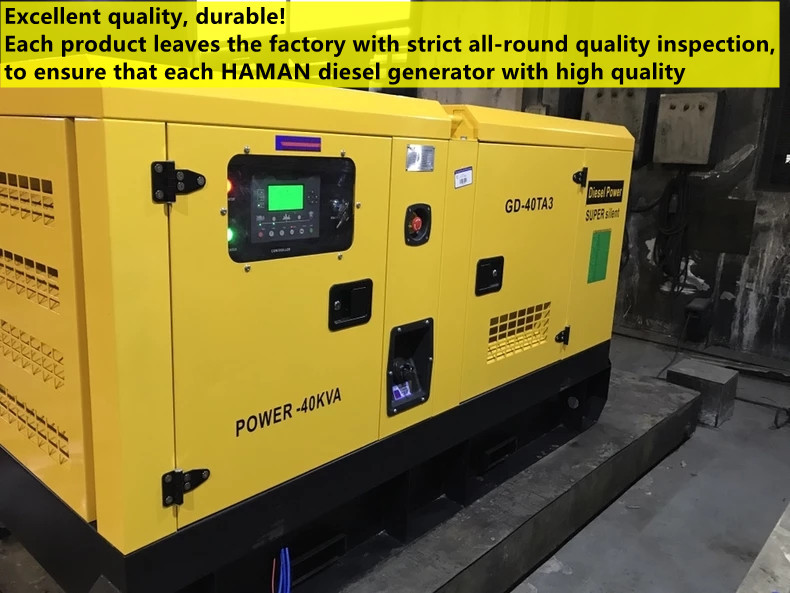 UK. Ricardo series, POWER:40KVA, British Stamford technology brushless 100% cooper wire alternator, intelligent control system, OEM servises