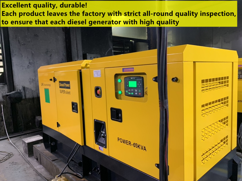UK. Ricardo series, POWER:65KVA, British Stamford technology brushless 100% cooper wire alternator, intelligent control system, OEM servises