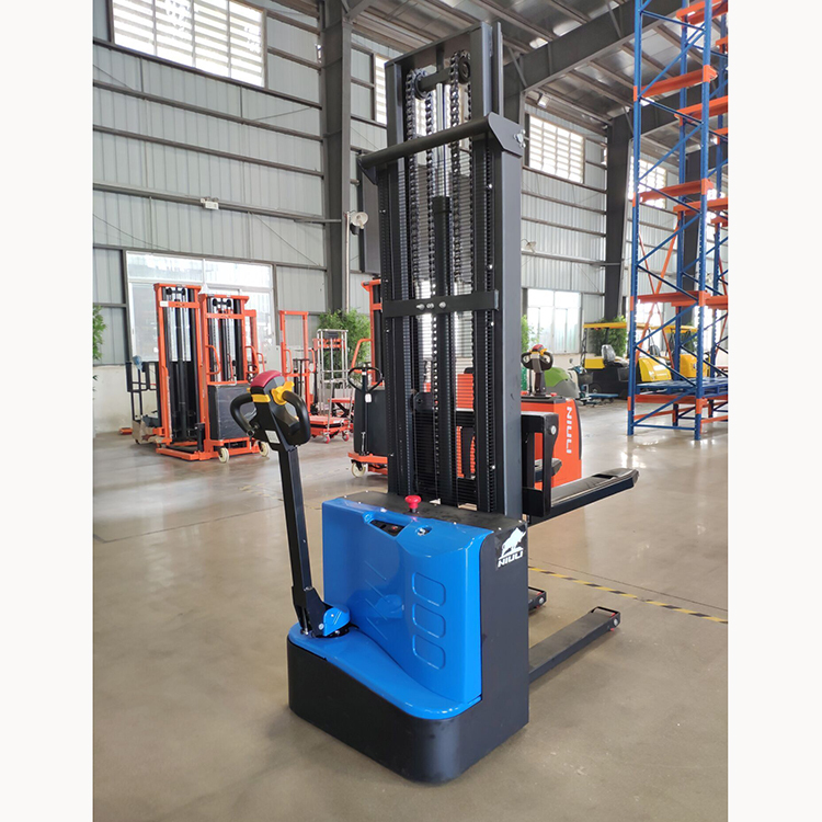 NIULI Electric Forklift Stacker Capacity 1500kg /2000kg Motorized Full Electric stacker