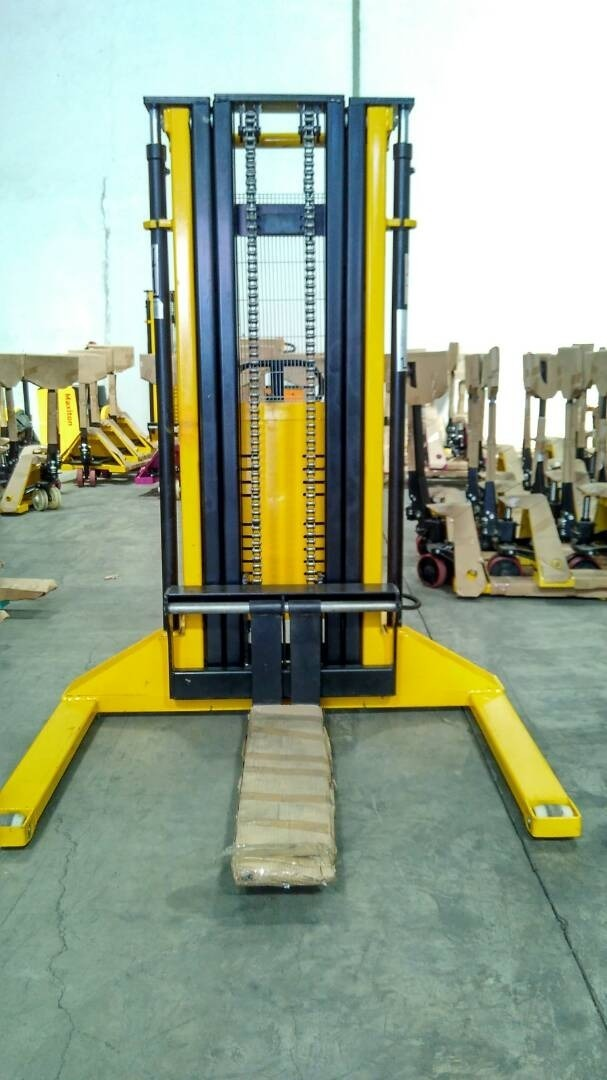 Semi-electric stacker