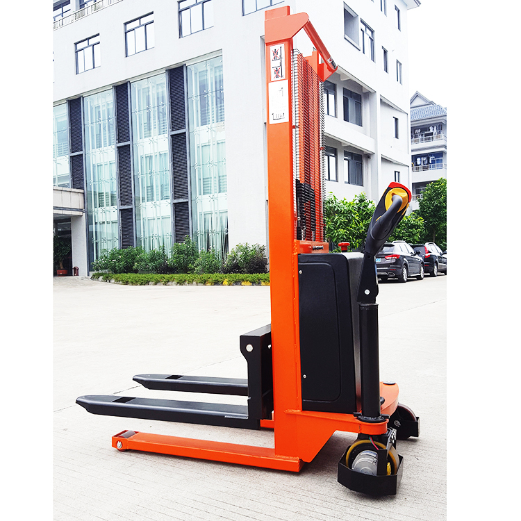 NIULI Full automatic electric powered fork stacker 1.5ton 3meter electric pallet stacker truck