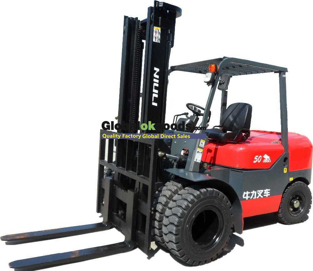 5T Rough terrain forklift with Japanese Mitsubishi S6S engine