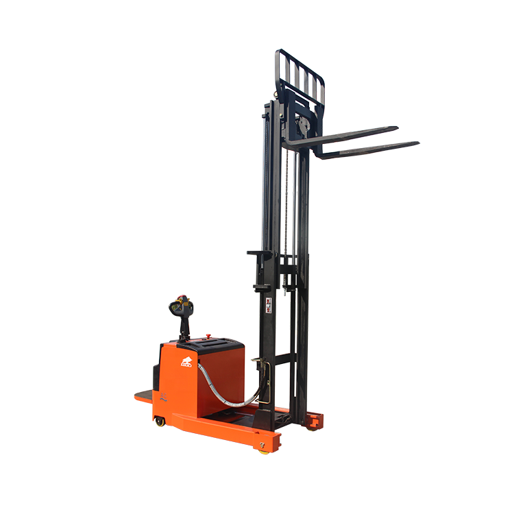 NIULI 1.5ton 1.6 ton fully electric pallet stacker lift full electric reach stacker