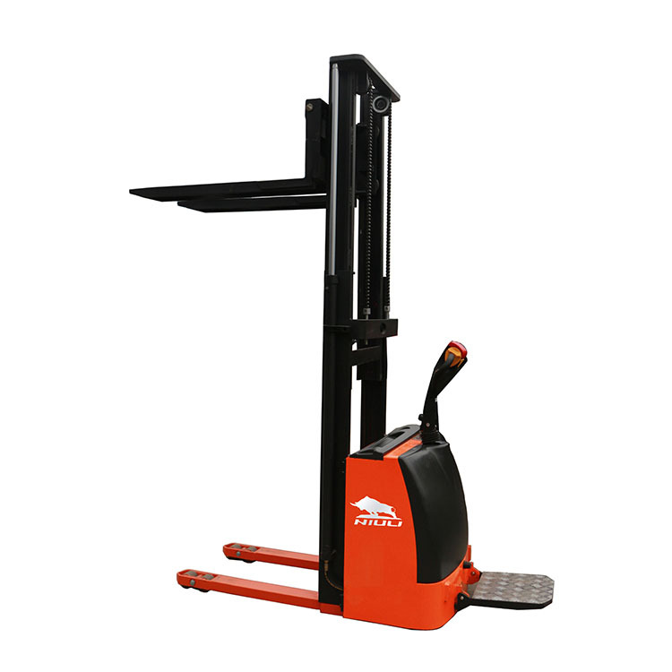 NIULI All Electric Walking Forklift 1 ton 1.5 ton Automatic Pallet Stacker Electric Stacker