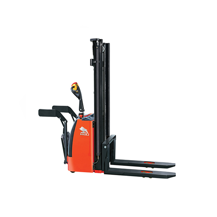 NIULI All Electric Walking Forklift 1 ton 1.5 ton Automatic Pallet Stacker Electric Stacker
