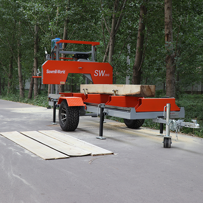 SW26 Portable Horizontal Band Sawmill