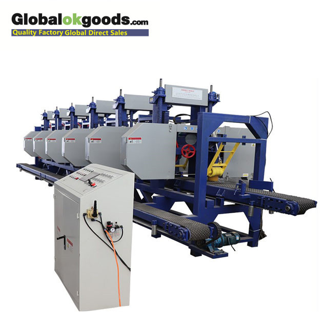 High Precision Woodworking Tools Automatic Wood Bandsaw Sawmill Plans Multi Head Saw Machine
