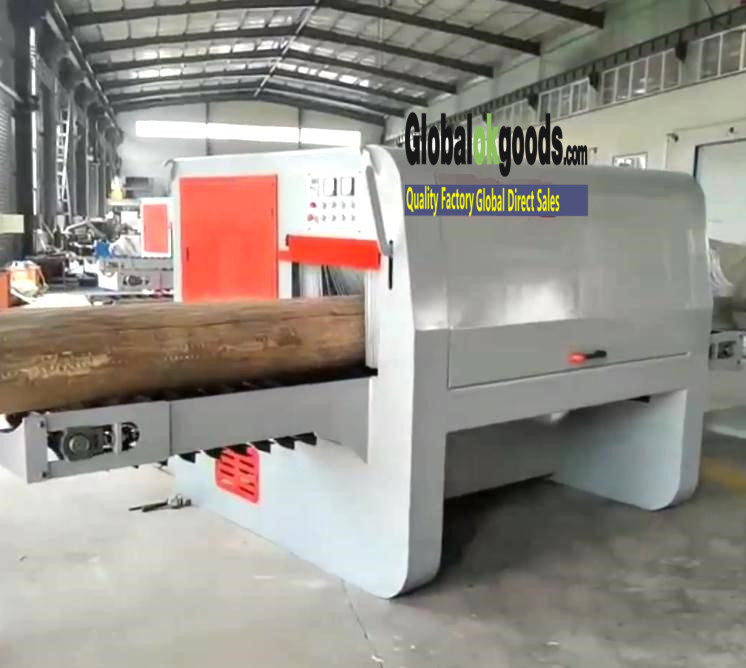 Lumber Cross Cutting Saw Machine Multiple Blades Ripping Circular Sawmill Machine