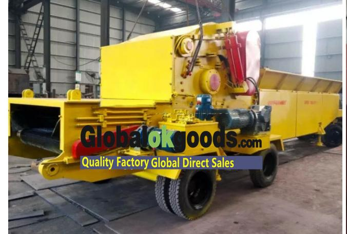 electric power / diesel power pallet wood chipper price