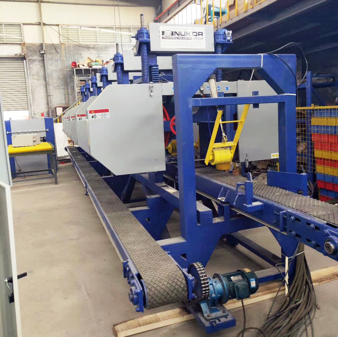Horizontal Band Sawmill Square Wood Cutting Machine Multi Head Automatic Sawmill