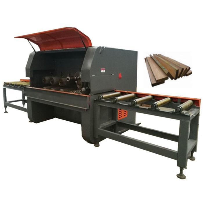 Lumber Cross Cutting Saw Machine Multiple Blades Ripping Circular Sawmill Machine