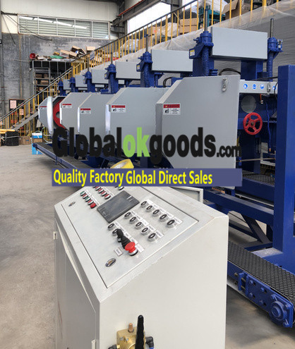 Horizontal Band Sawmill Square Wood Cutting Machine Multi Head Automatic Sawmill