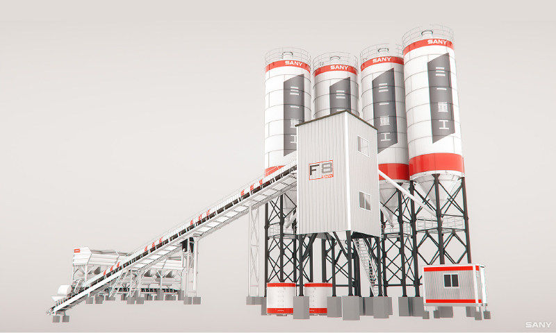 HZS120F8 F Series 120m³/h Concrete Batching Plant