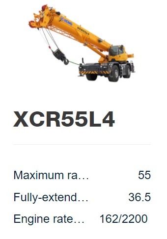Rough Terrain Crane XCR55L4