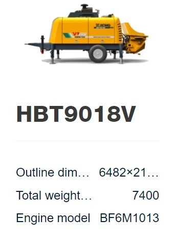 HBT9018V Trailer Mounted Concrete Pump