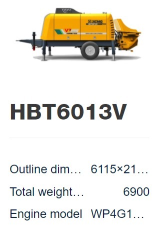 HBT6013V Trailer Mounted Concrete Pump