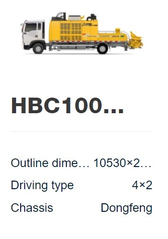 HBC10040V Truck Mounted Concrete Line