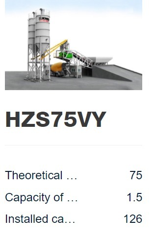 HZS675VY Concrete Batching Plant Mobile
