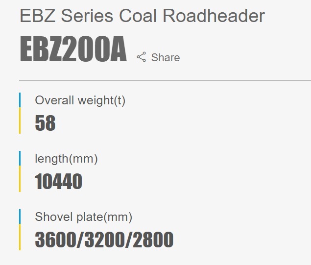 EBZ200A  Series Coal  Roadheader