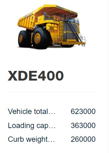 XDE400 Electric Drive Rigid Dump Truck
