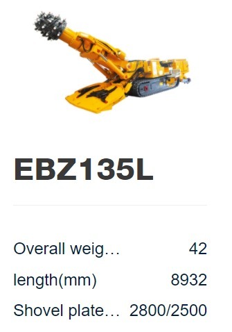 EBZ135L Series Coal  Roadheader