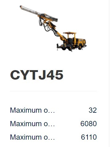 CYTJ45 Hydraulic Mining Drilling Jumbo